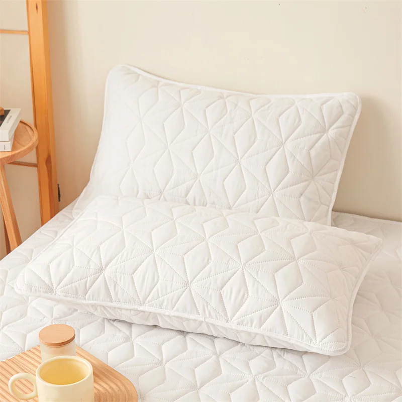 Luxury Soft Cotton Waterproof Pillowcase Set - Breathable, Absorbent & Easy Care Bedding Covers