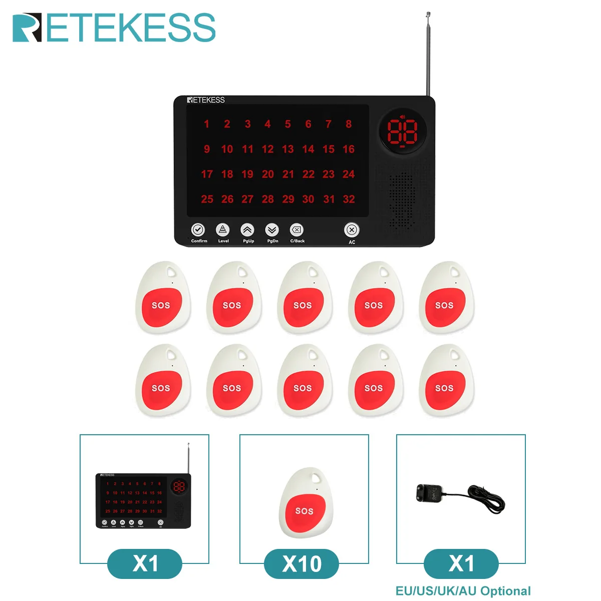 1-10 SOS Call Button