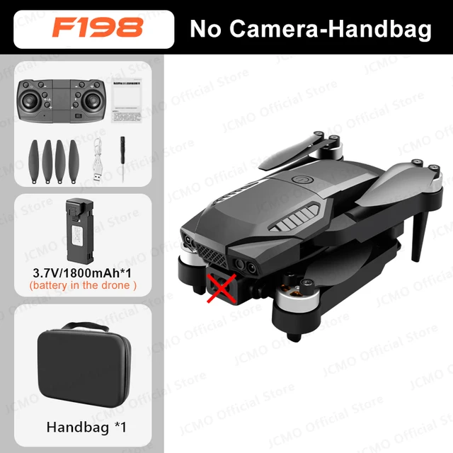 F198 Mini Drone Brushless Optical Flow Positioning Dual Camera Remote Control FPV Dron Foldable Aircraft Quadcopter RC Toys 12