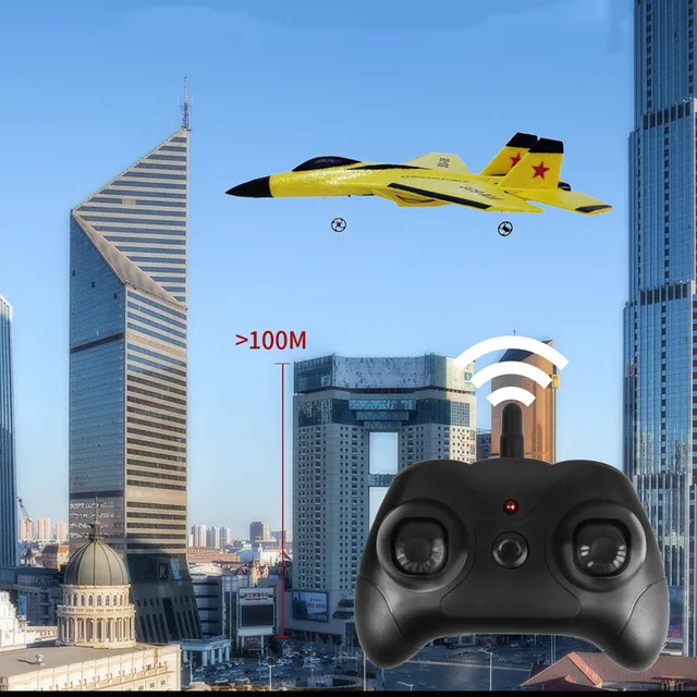 RC Plane SU35 2.4G With LED Lights Aircraft Remote Control Flying Model Glider Airplane SU-35 EPP Foam Toys For Children Gifts 2