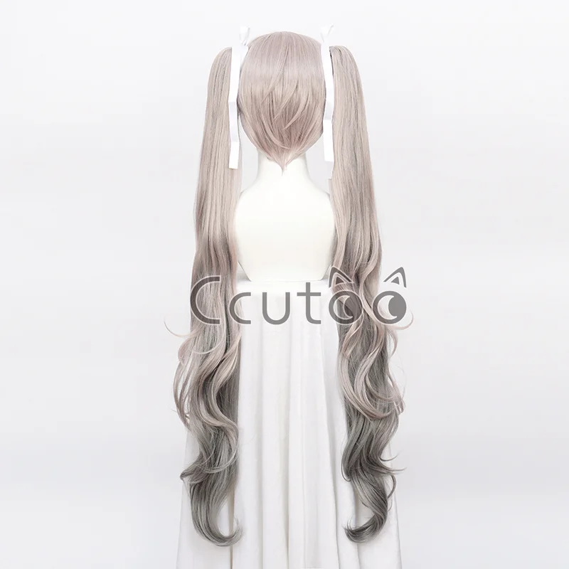 Sega Project Sekai Colorful Stage! Feat Spm Figure Miku Cosplay Wig 105cm Long Double Ponytail Heat Resistant Synthetic Hair Wig