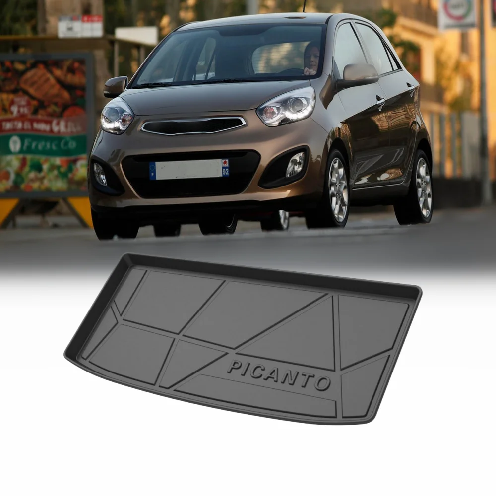 

TPE Storage Box Pad Rear Trunk Mat For KIA Picanto 2012 2013 2014 2015-2020 Waterproof Protective Liner Trunk Tray Floor Mat