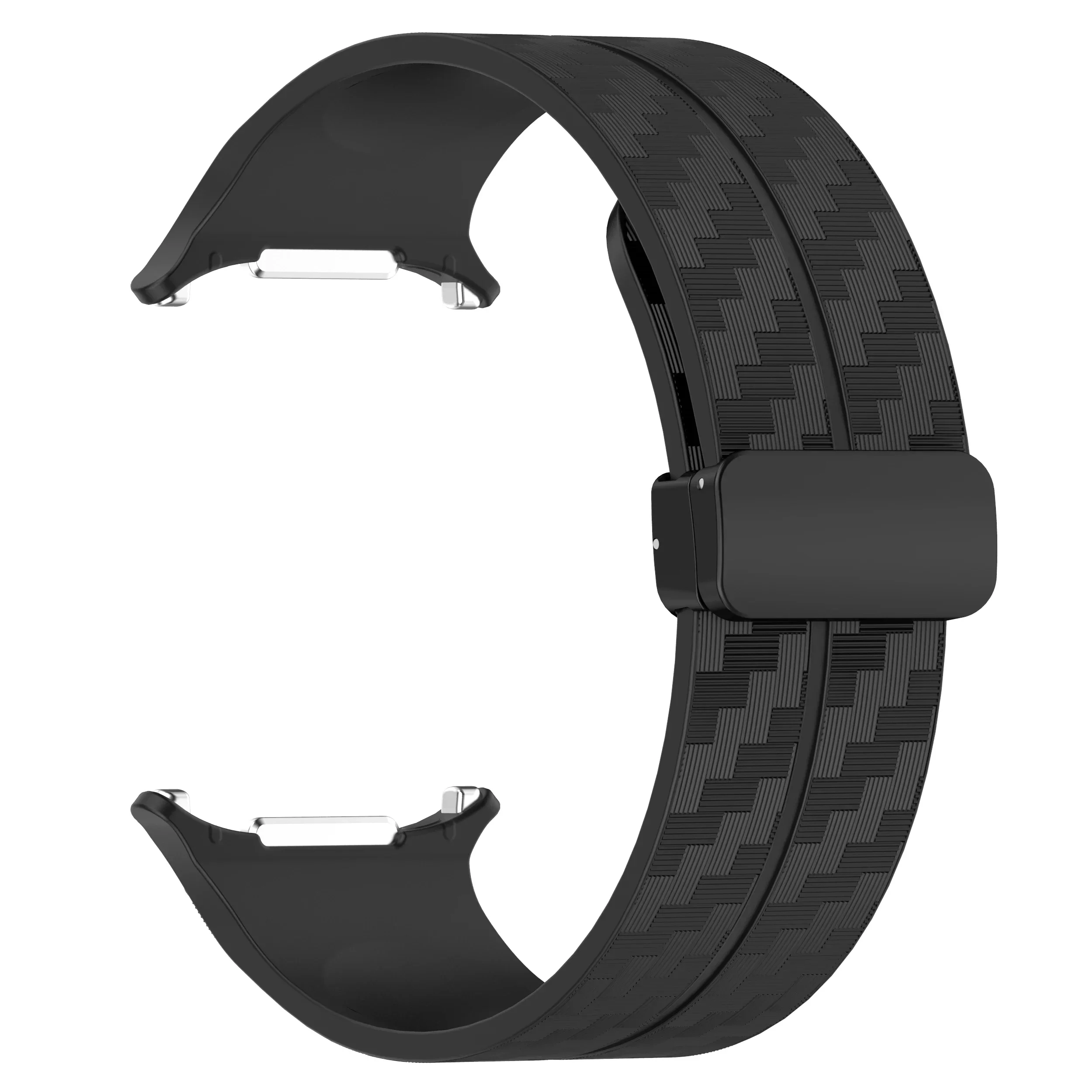 Silicone Sport Strap with Magnetic Folding Clasp - Premium Replacement Bracelet