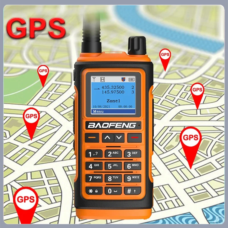 Baofeng UV-17 Pro Max GPS Walkie Talkie Six-Band High Power Long Range Wireless Copy Frequency Two Way Radio Type-C 999 CH NOAA 2