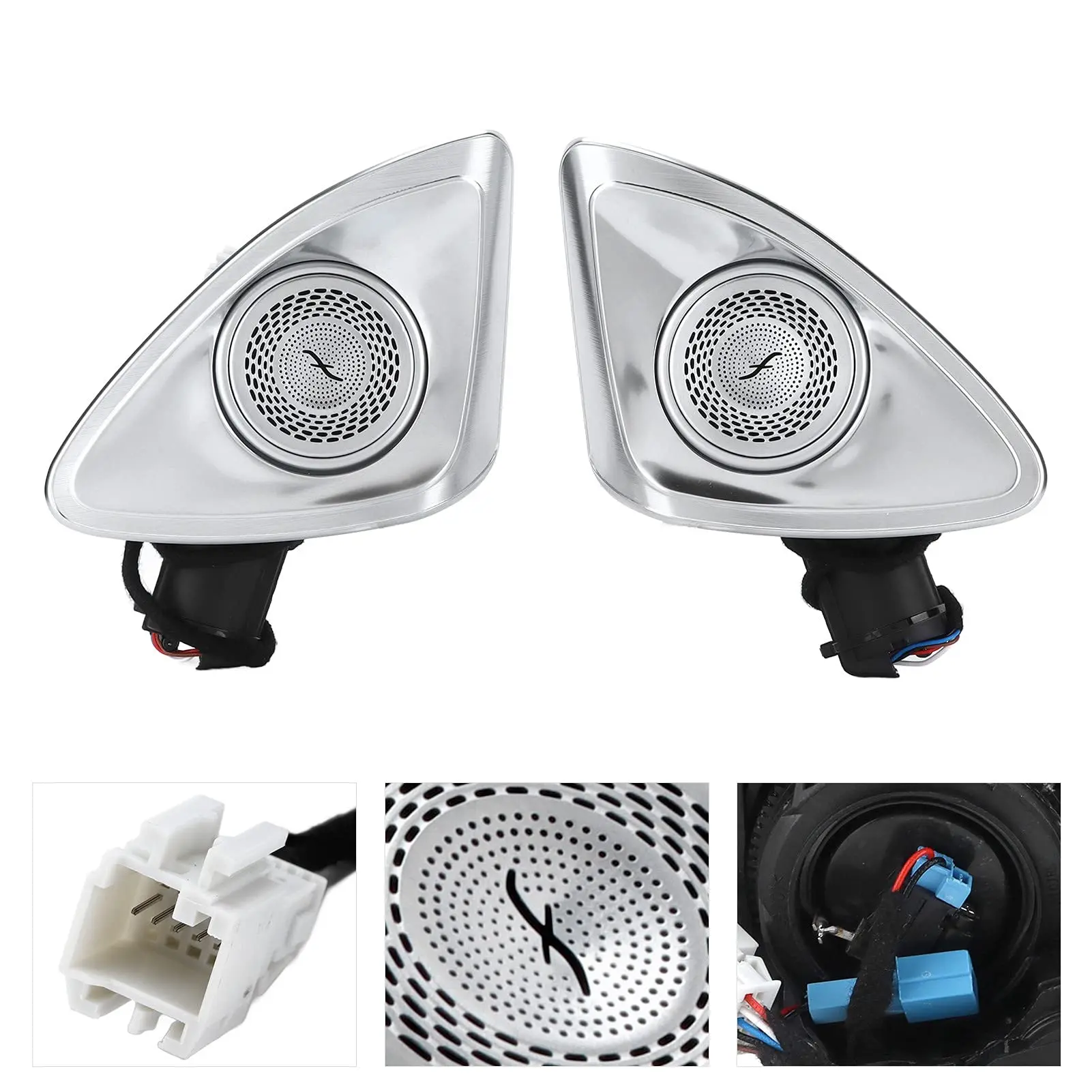 

Ambient Light Speaker Audio For Benz C/E/S/GLC Class W205 X253 W213 W222 W223 W447 Car 4D Tweeter MB Rotary treble Luminous