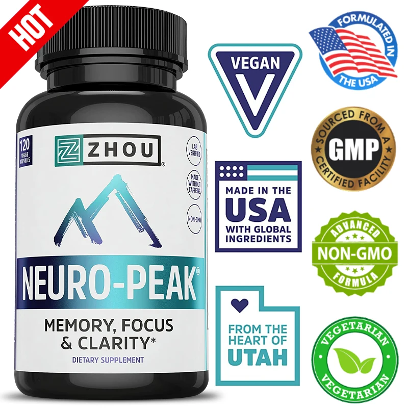 

Brain Support Supplements | Memory, Focus & Clarity Formulas | Rhodiola, Bacopa, Ginkgo Biloba & More | Vegetarian Capsules