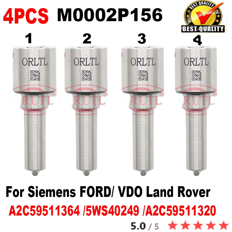 

4 шт. новая Форсунка инжектора M0002P156 для Siemens FORD 5WS40249,A2C59511320,A2C59511364 DT17 / LION V6,Citroen C6, X-Type и XJ,