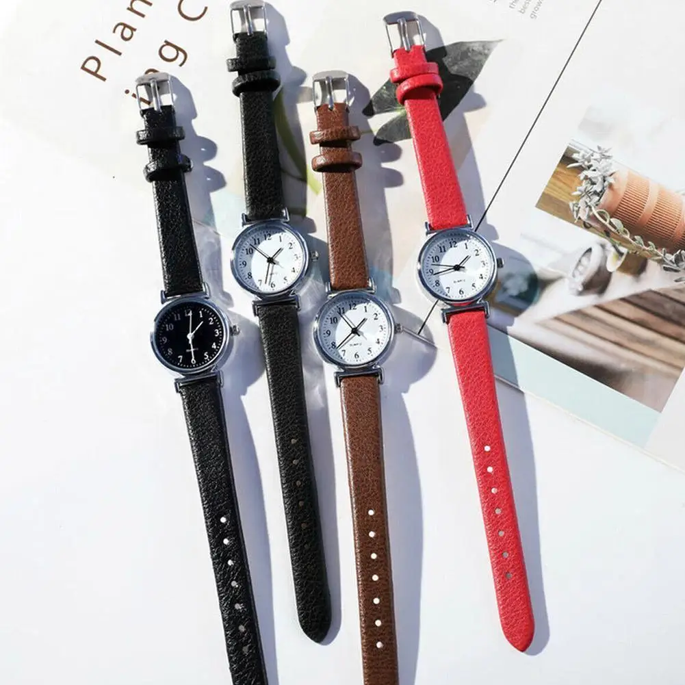 

Exquisite Little Ladies Dress Watch Retro Leather Female Design Mini Watch Clock Women Brand Watch Ladies Clock Fashion M8X5