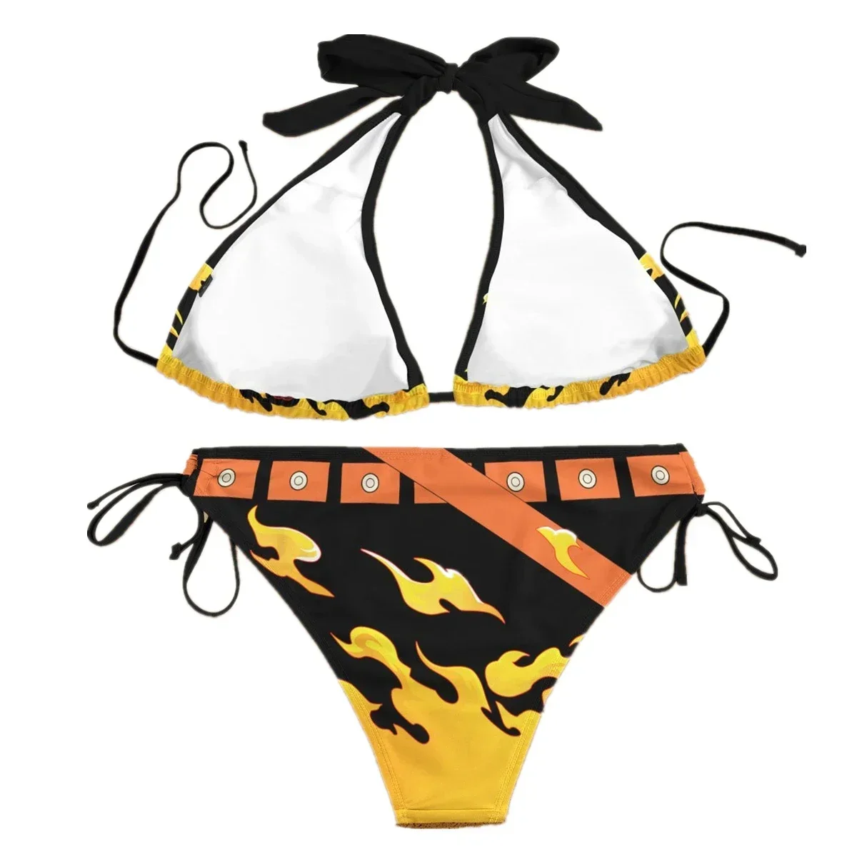 Anime Portgas&middot;D&middot; Ace Swimsuit Bikini Cosplay Costume Women Sexy Summer Swimwear Outfits Halloween Party Suit