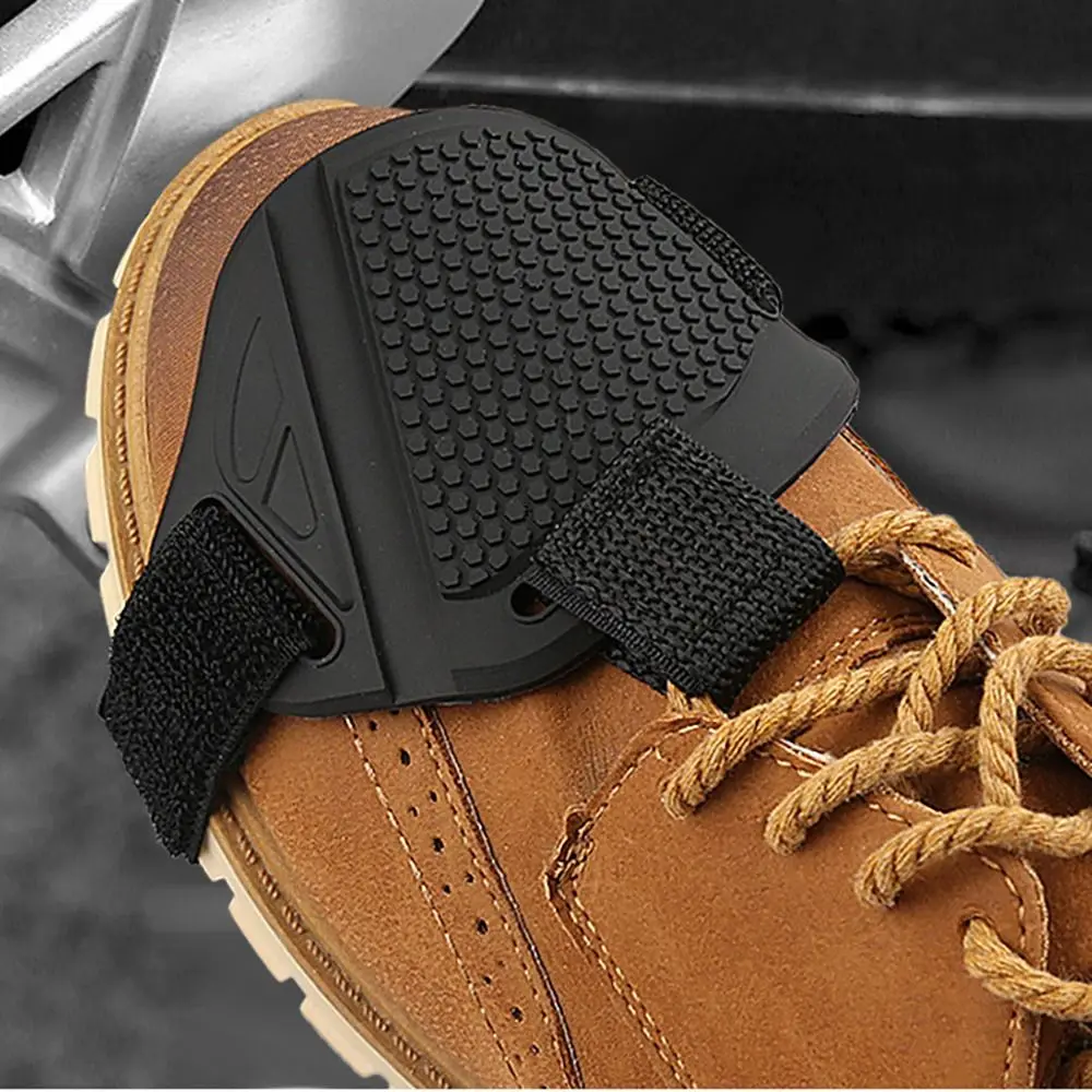 Motorcycle Shift Shoe Cover Non-slip PVC Motorcycle Shifter Pads Protective Hanging Gear shoe covers