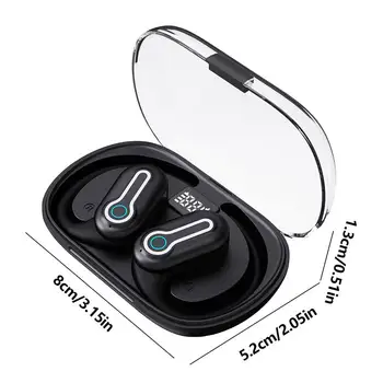 Wireless Earbuds Headphones Open Ear Wireless Headphones Earhook Over-Ear Earphones Earhooks Earhook Cell Phone Earpiece Over 6