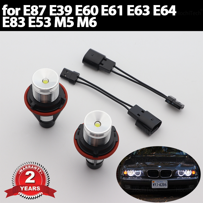 645i 650i 20W canbus White Angel Eyes Marker Lights Bulbs for BMW 1 5 6 7 series E87 E39 M5 E60 E61 E63 E64 x3 E83 X5 E53