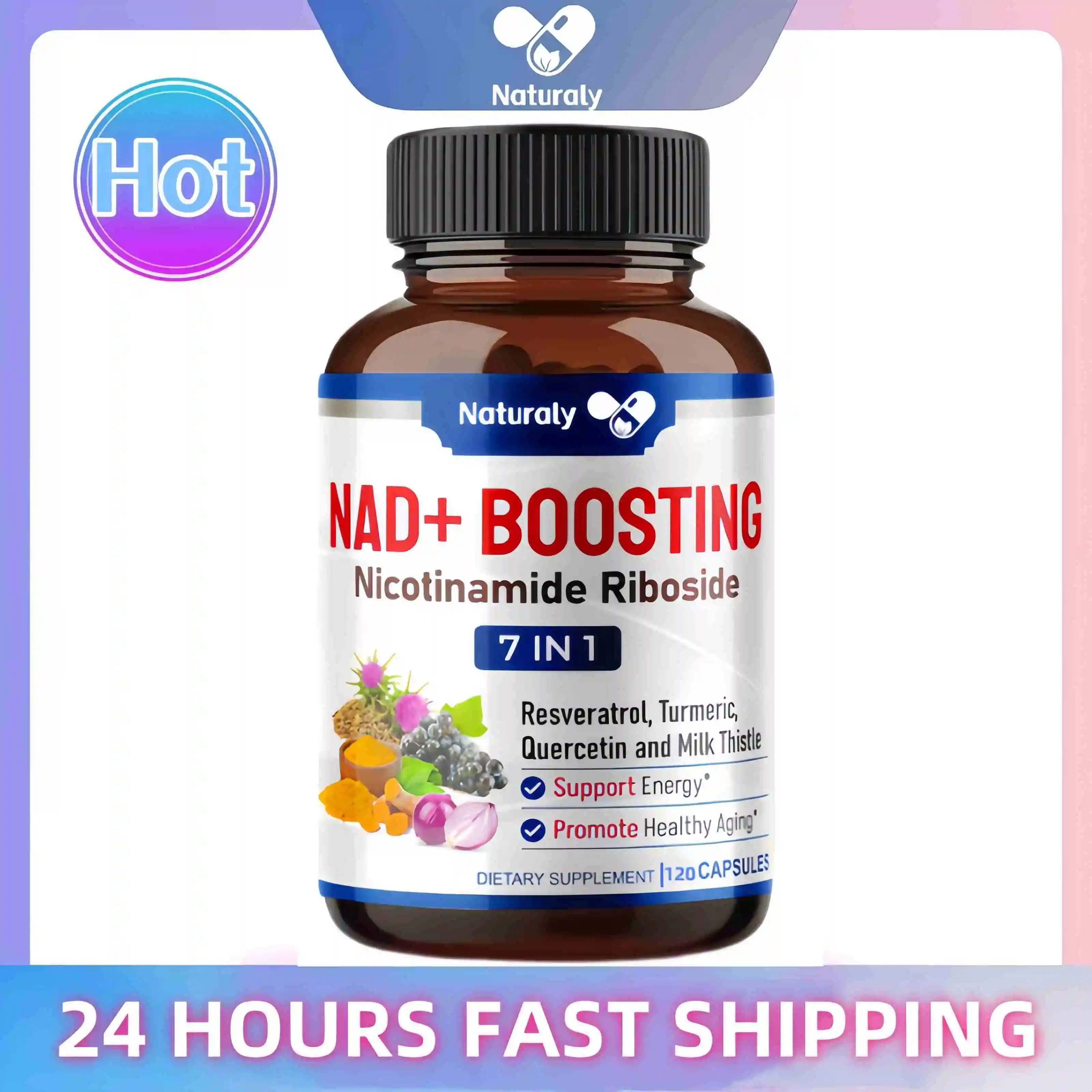 NAD+ Supplements Nicotinamide Riboside Alternative for Men&Women Anti Aging Natural NAD+Booster for Longevity & Cellular Health