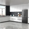 GLR18FS5S16 French Door Refrigerator with Installed Ice Maker and Bottom Freezer Adjustable Electrical Thermostat Control, Frost 6