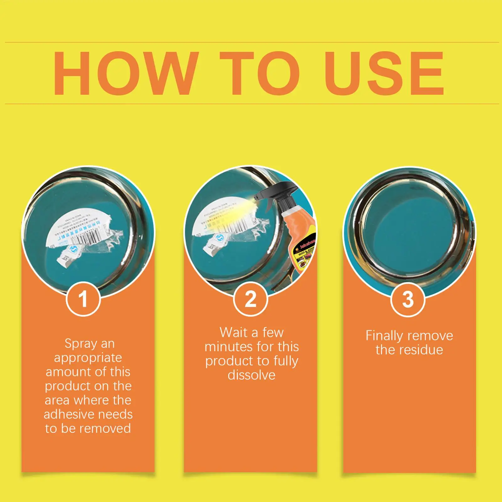 Adhesive Glue Remover Spray 120ml 4