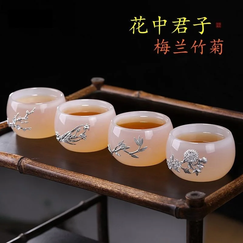 

Новинка 2024, белая Нефритовая фарфоровая чашка Master Cup Kung Fu, чайная чашка, персональная чашка, стеклянный чайный набор, чашка для чая из чистого олова, ягненка, жира, нефрита