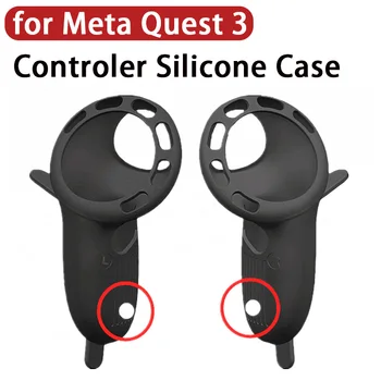 Custodia protettiva in silicone per Meta Quest 3 Controller touch VR aggiornato Cover in silicone Impugnatura in pelle Impugnatura Vr per accessori Quest 3