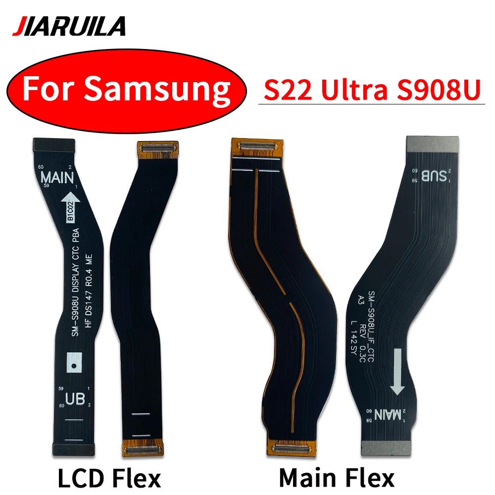 NUOVO Cavo Della Flessione Principale Per Samsung S22 5G S901U S901B S22 Plus 5G S906B S22 Ultra S908U Wifi Collegare La Scheda Madre Al Nastro Dello Schermo LCD - Image 4