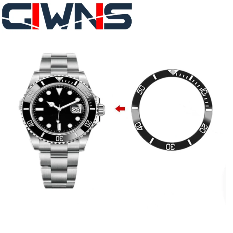 Bocca Esterna In Ceramica Luminosa 38Mm/40Mm Per Rolex Water Ghost / Ghost King