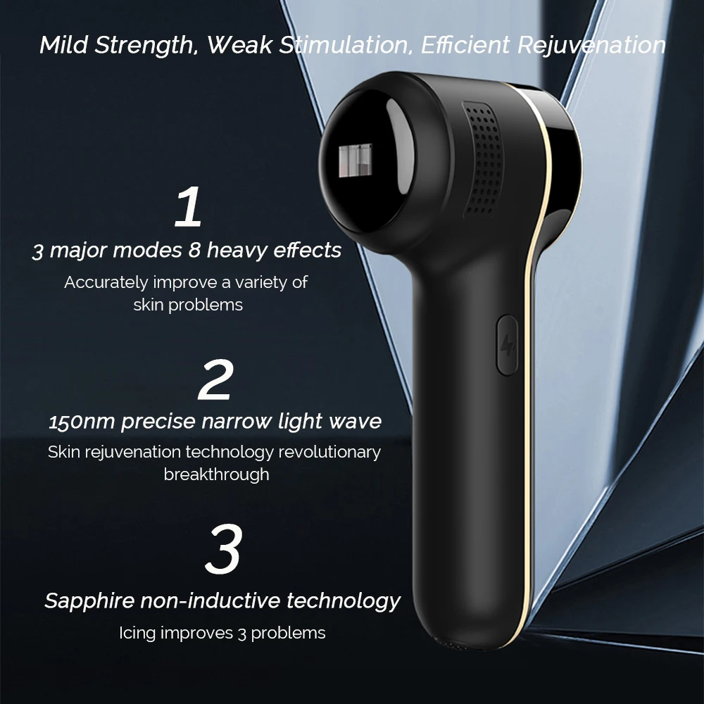 DPL Rejuvenation Beauty Instrument Infrared Light Skin Brighten Whiten Ice Feeling Improve Pores 3 Gear Energy Beauty Skin Care