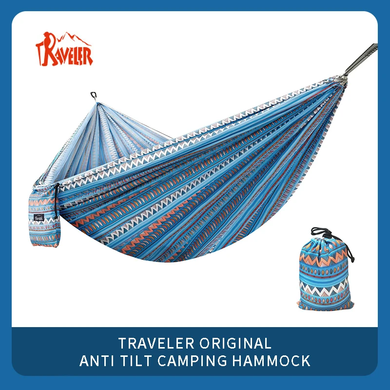 

Outdoor Hammock Parachute Fabric Camping Hammock Print Design for Single or Double Use, Quick and Convenient for Outdoor Hiking