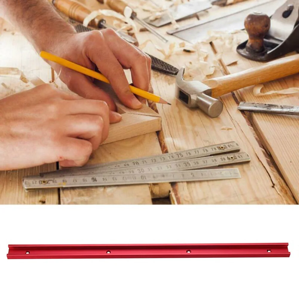 

30 Type T-Slot Miter Track Jig Fixture Slot Connector Aluminum Alloy Woodworking Chute Rail 300-600MM DIY Tools
