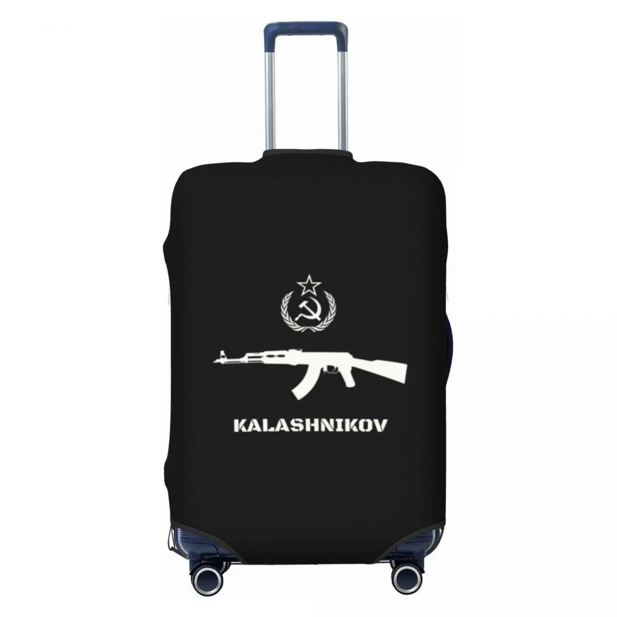 

Soviet Kalashnikov AK-47 Luggage Cover Protector Washable Hammer Sickle USSR Communism Retro CCCP Symbol Travel Suitcase Covers