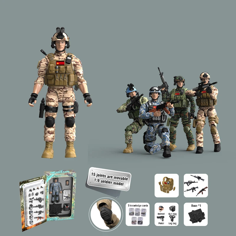 Army Men Soldiers Action Figure Movable Action Figures Play set Military Weapons Modle For Kid Boy Children Gifts