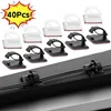 10/20/40Pcs High Quality Car Wire Tie Cable Clips Self-Adhesive Cable Driving Recorder Wire Management Wrap Cable Clamp Bracke 1