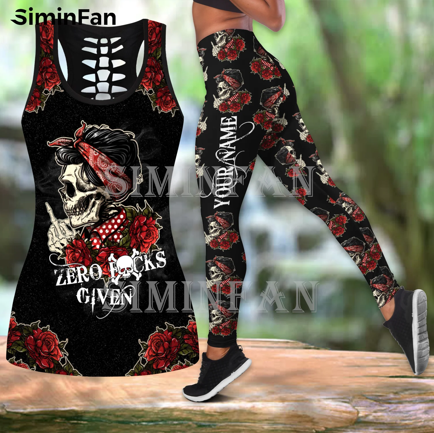 Candy Skull 3D Printed Women Tank Top Legging Summer Casual Vest Pants Suit  Two Piece Sets Yoga Sportswear Female Ladies Outfit - AliExpress