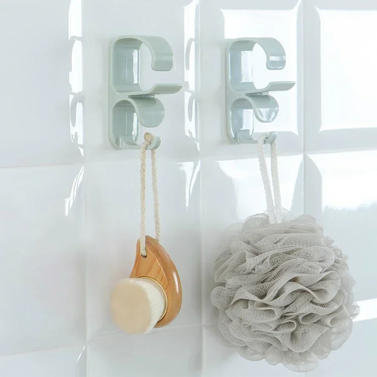 1PCS Viscose Face Rack, Bathroom Wall Hanging Basin, Storage Rack, Bathroom Strong Rack Hanger, Kitchen Sticky Hook Rack