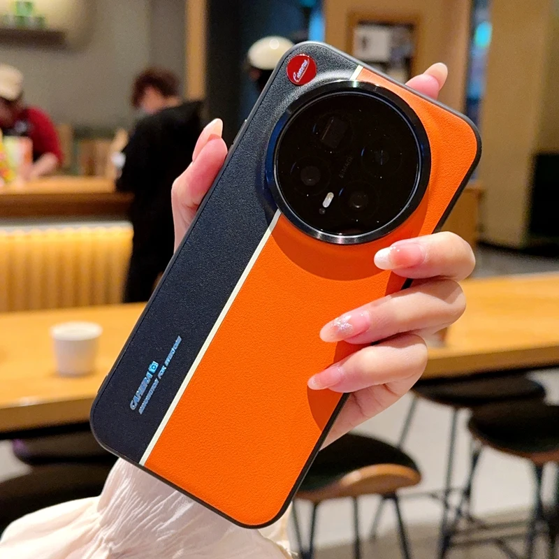 Fluorescent Color Leather Ultra-Thin Anti-Fall Shockproof Case