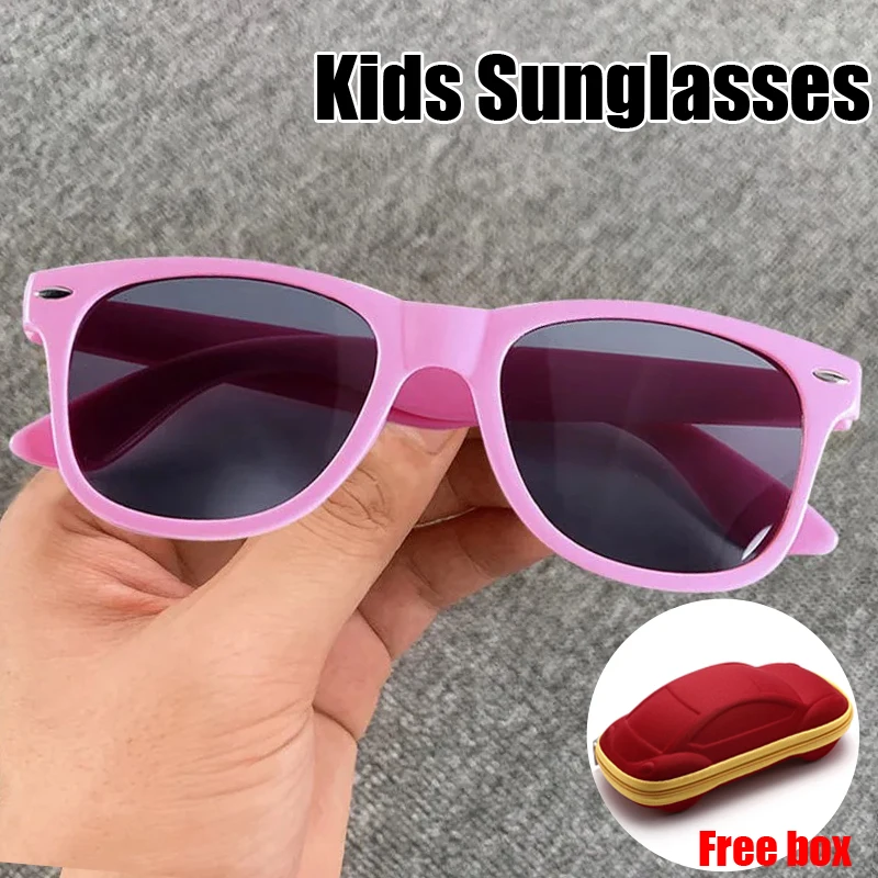 

Baby Sunglasses with Glasses Box Boys Girls Outdoor Goggles Sun Glasses UV400 Sun Protection Safety Eyeglasses for Kids Shade