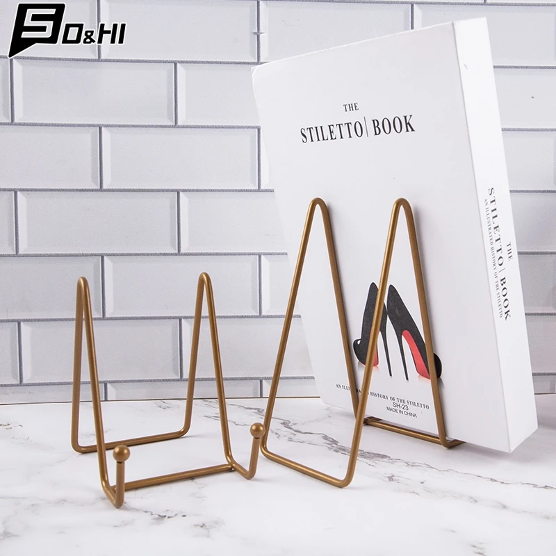 Plate Display Stand Metal Plate Stands Holder Display Pictures Frame Photo Decorative Dish Tabletop Arts plate display stand