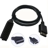 1.8M 6FT RGB SCART Console AV TV Lead Cable for Play Station PS1 PS2 PS3 One PAL EU Version - Image 3