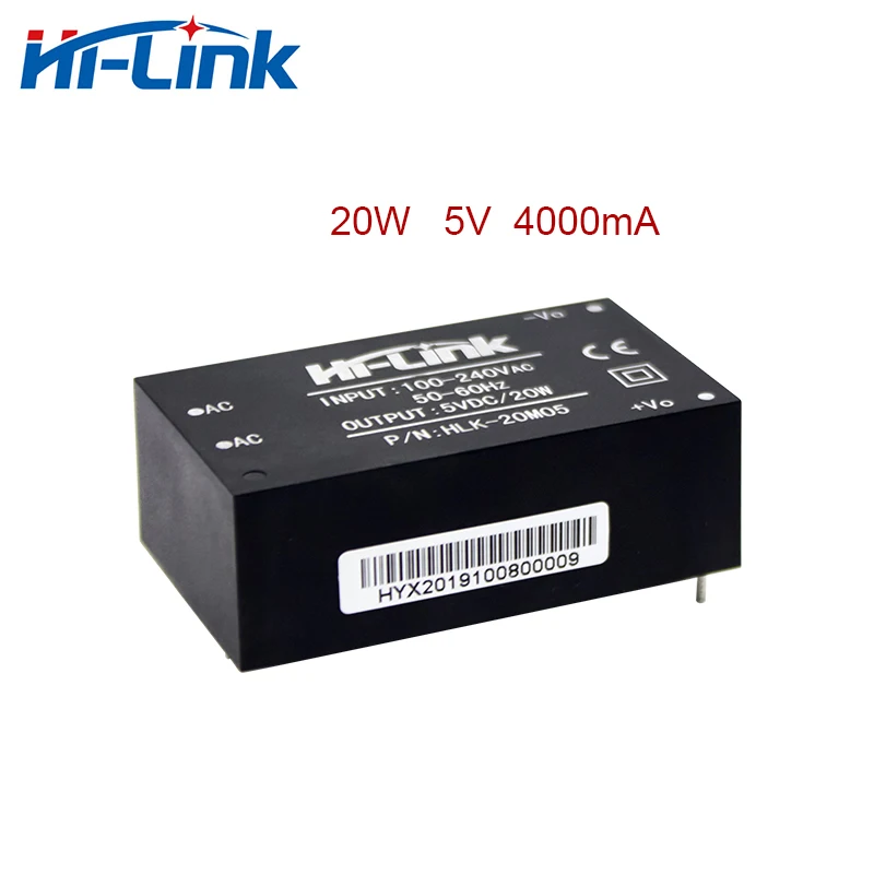 50pcs 220V To 5V 20W Isolated Switching Step Down Power Supply Module AC DC Converter High Efficiency HLK-20M05