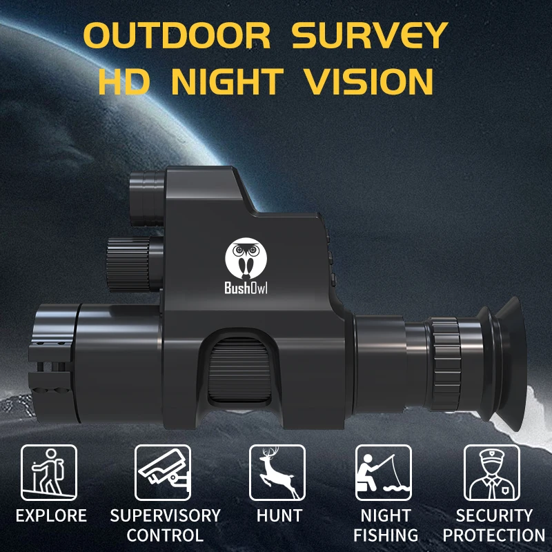 

Прицел ночного видения Сумерки охоты 1080P дикой природы тактический телескоп фотокамера с встроенным ИК