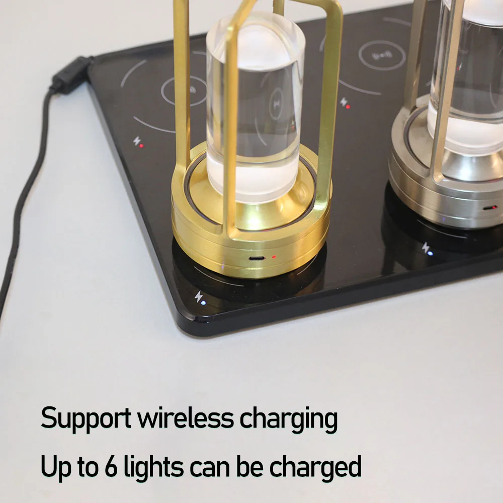CE&Rohs Aluminum Restaurant Atmosphere Table lamp Bar USB Charging Desk Lamp Waterproof USB Charging Touch Switch Decoration 2