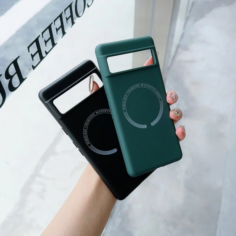 Liquid Silicone Magnetic Wireless Charging Shockproof Case - Soft Cover