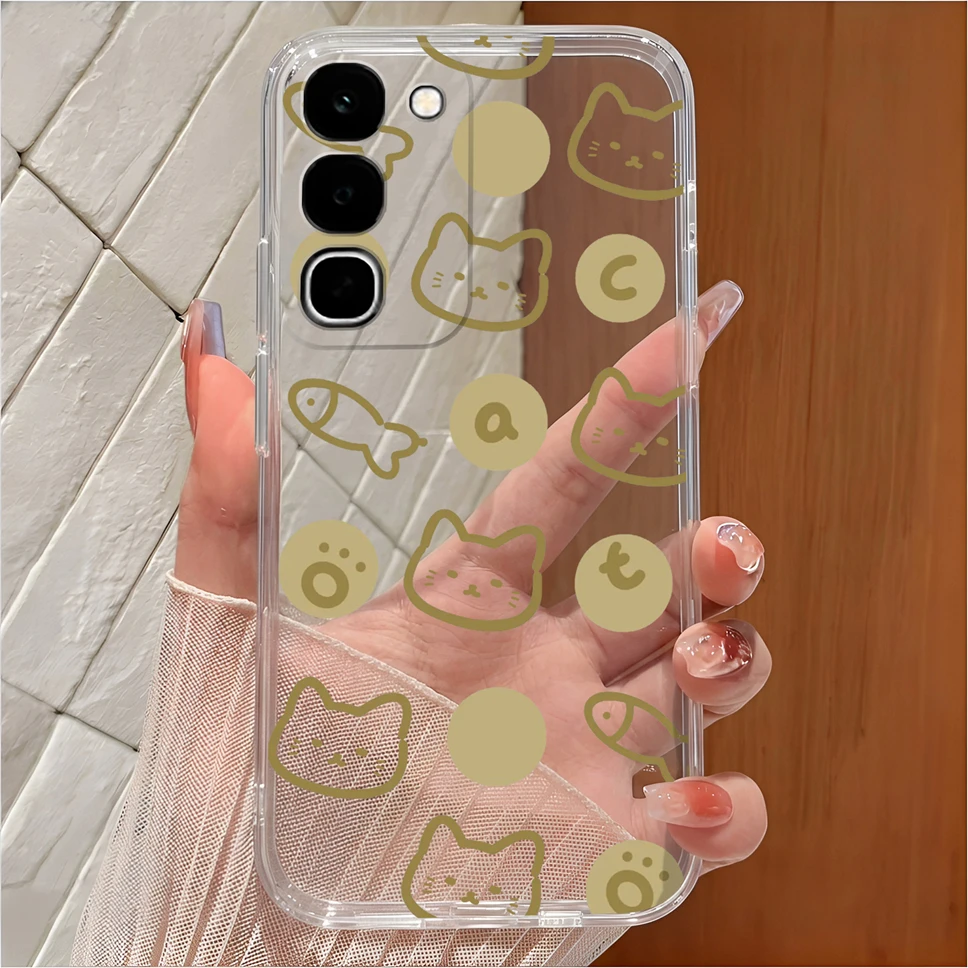 Cute Cartoon Clear Soft TPU Silicone Shockproof Phone Case - Anti-Slip Cover