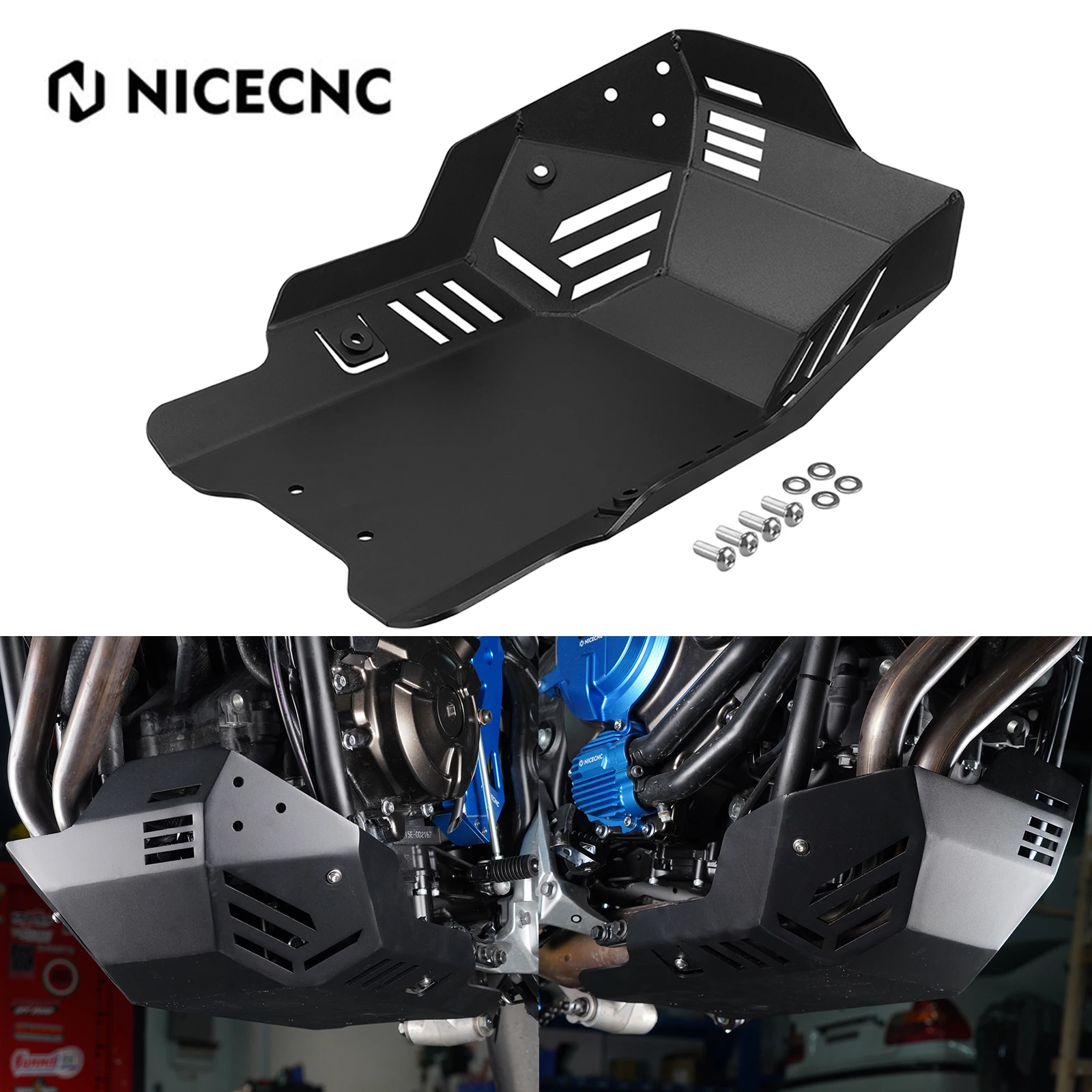 NICECNC Guardia guida catena moto Compatible with Yamaha Tenere 700