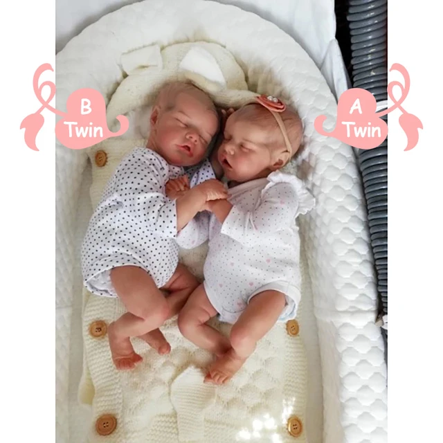 Reborn Baby Dolls Full Vinyl Silicone Twins  Silicone Reborn Baby Dolls  Girls Twin - Reborn Dolls - Aliexpress