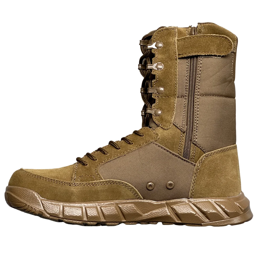 Lichtgewicht Gevechtslaarzen FREE SOLDIER Tactische Herenlaarzen – 8 Inch, Lichtgewicht, Suède En Cordura, All-terrain All Terrain Antislip Zool