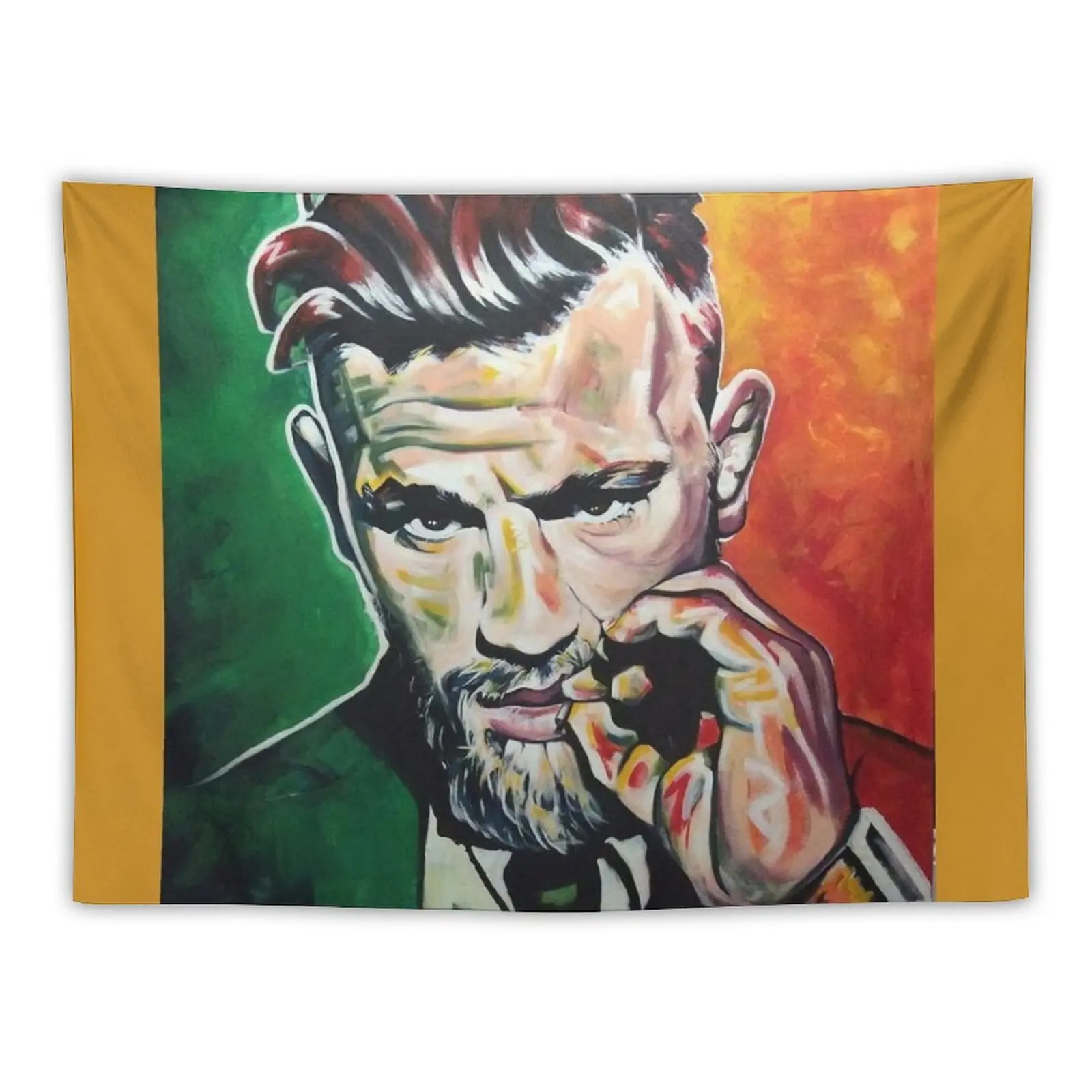 

New Conor McGregor Irish Themed Art Tapestry Room Decor Korean Style Decoration For Bedroom Anime Decor