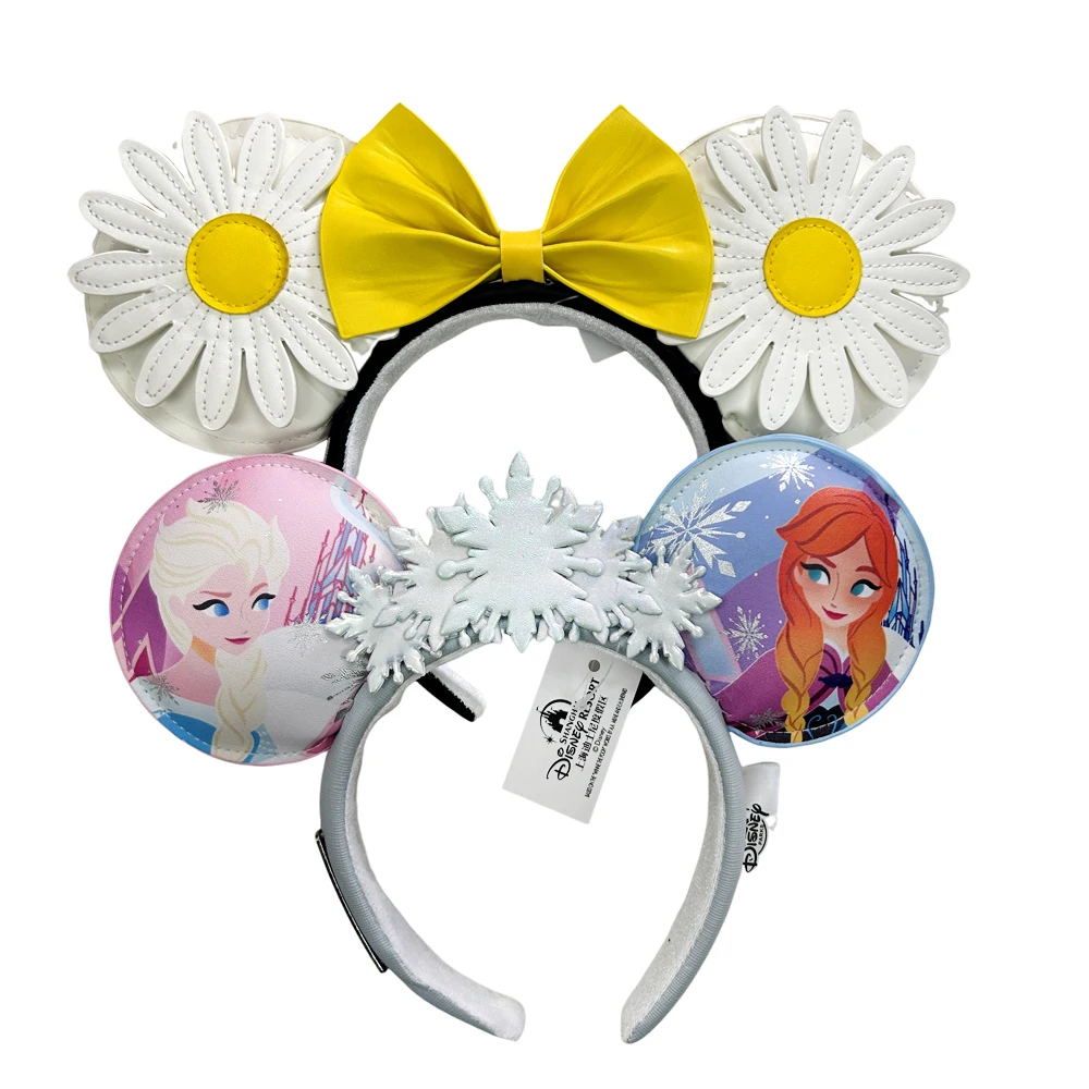 Disney Minnie Mouse Ear Headband Holiday Party Frozen Bow Hairband For Adult/Kids Gift hair bands hair accessories hair headband accessories cosplay accessories