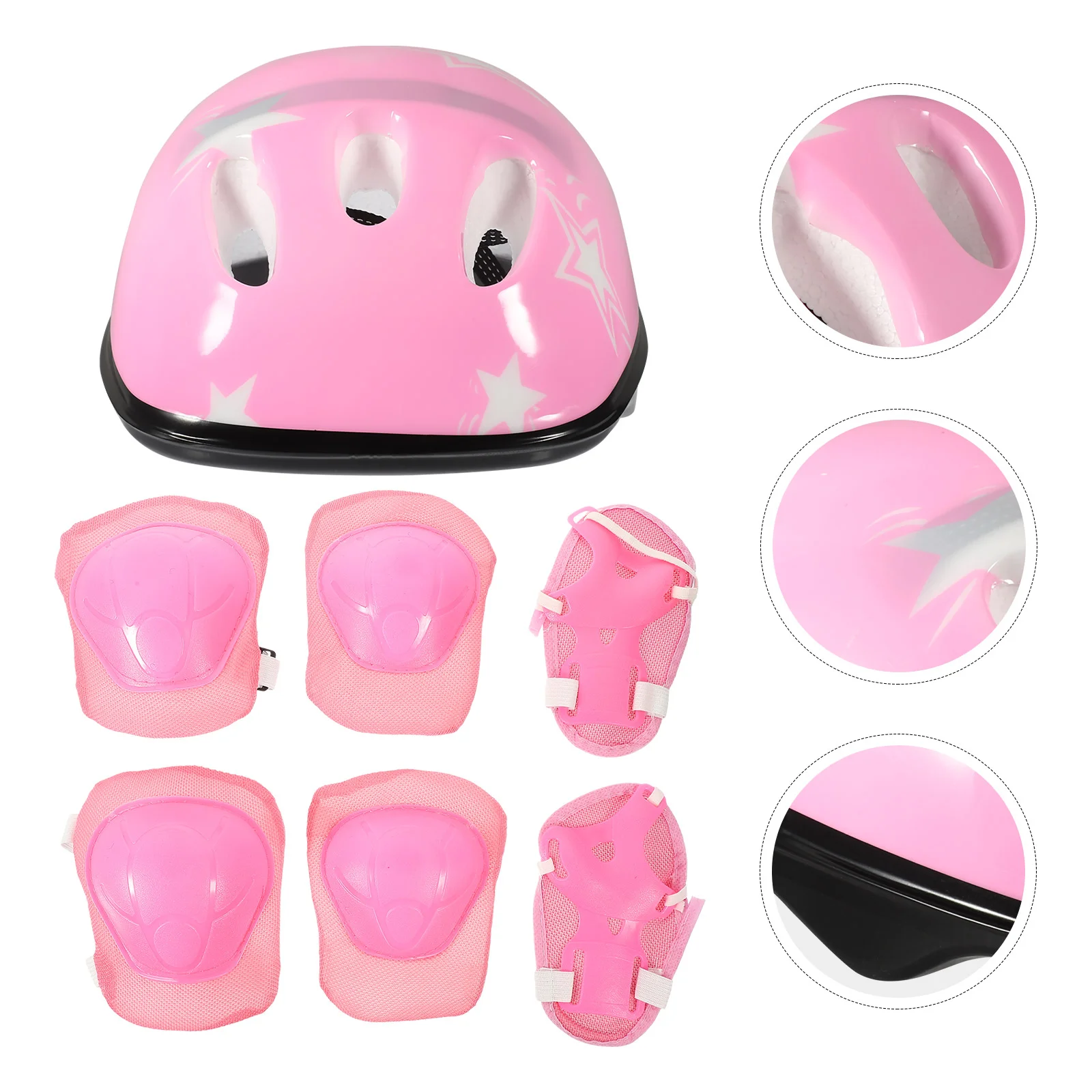 

Children'S Roller Skates Protective Helmet Riding Equipment Skateboard Bicycle Sports Fall Protection Set Adjustable Kit