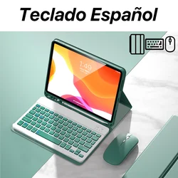 Ultimate iPad Case with Wireless Keyboard & Mouse - Universal Fit, Premium Protection, and Enhanced Functionality for iPad mini 4 5 (Spanish 3)
