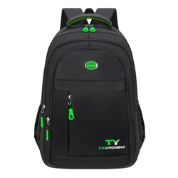 Unisex Double - Shoulder Backpack - Solid Color for Business and Casual Use (BJ80229 green)