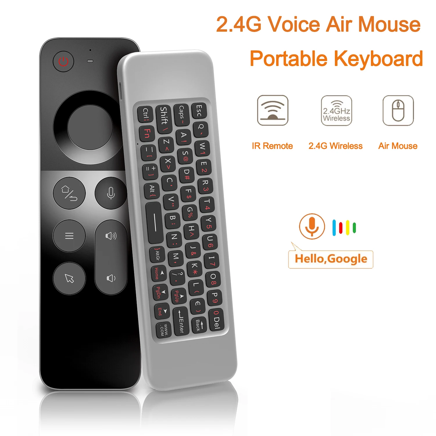Mini t l commande sans fil w3 air mouse 6 gyroscope 2 4g