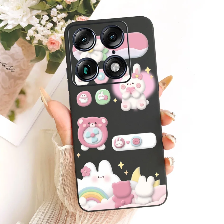 Floral Marble Soft Silicone Protective Case